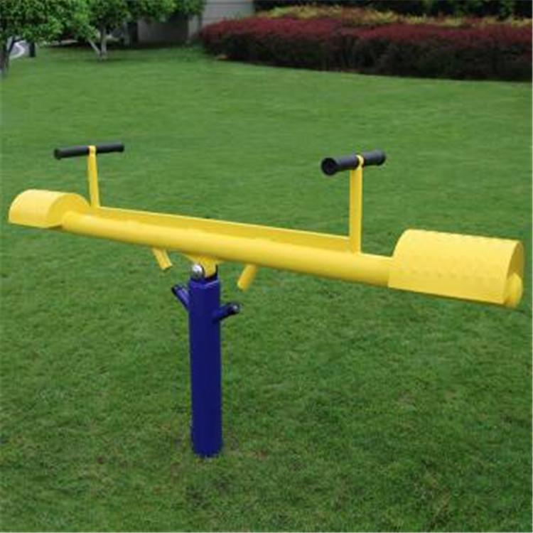 公园小区户外儿童跷跷板 定做户外健身路径 双柱跷跷板 健身器材