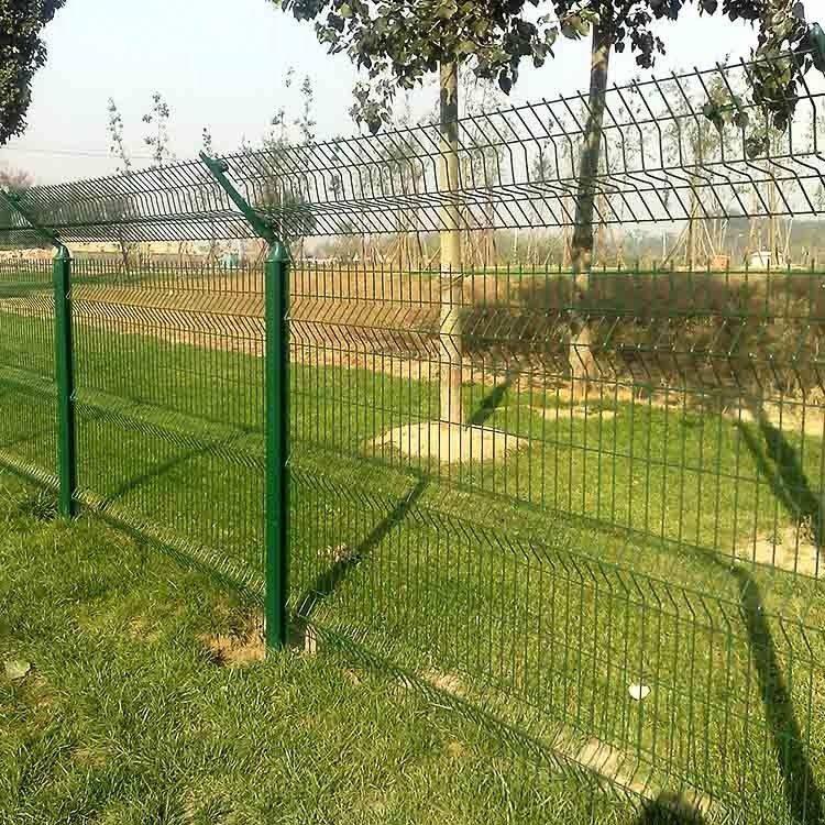 双边丝护栏网 现货高速公路框架护栏网绿色圈地隔离栅铁丝网围栏