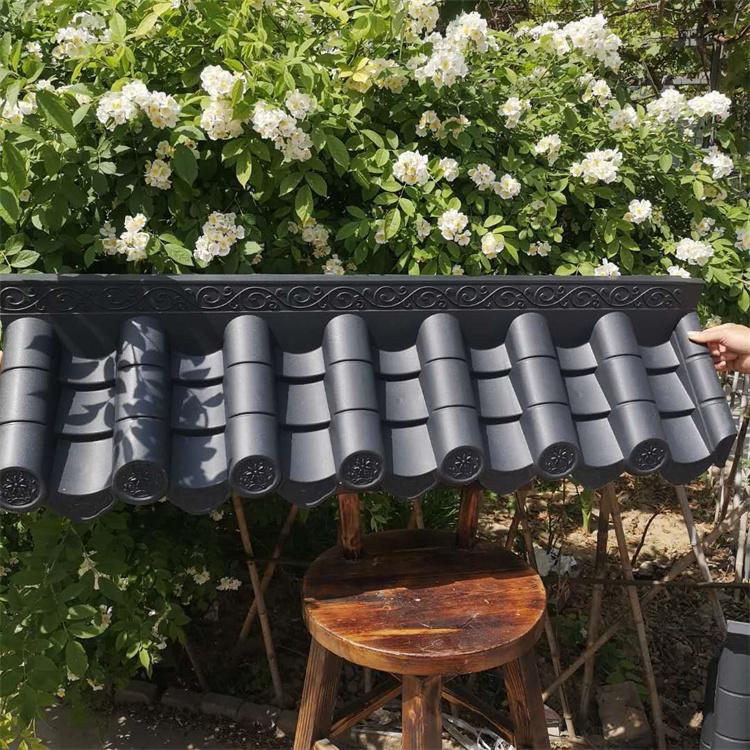 现货供应一体仿古树脂瓦 合成树脂瓦 别墅屋顶门头瓦 树脂复古瓦