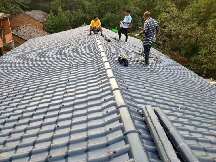 仿古青瓦 古建青瓦 仿古一体水泥瓦批发