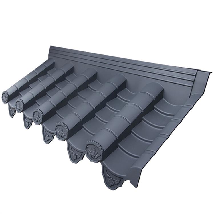 双面围墙瓦仿古屋檐一体瓦翘角装饰瓦仿古水泥瓦古建飞檐砖雕墙帽