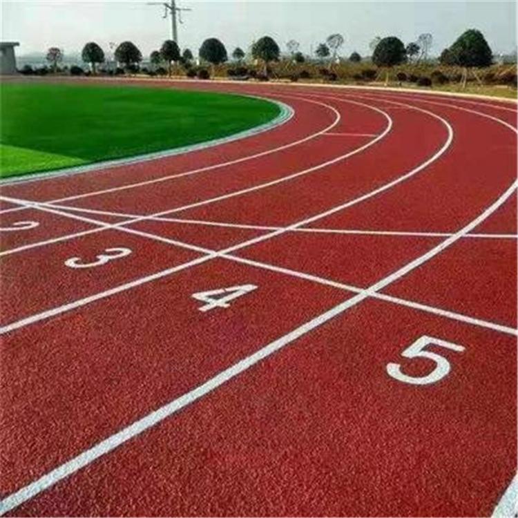 体育塑胶跑道运动场地建设 专业塑胶跑道材料施工厂家