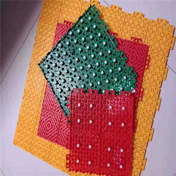 拼接悬浮地板育翔实地厂家运动型悬浮式拼装地板厂家直销