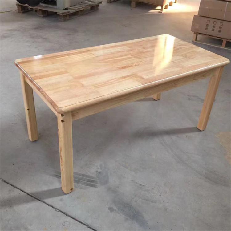 幼儿园美工桌  实木早教学习儿童美术桌子椅子 