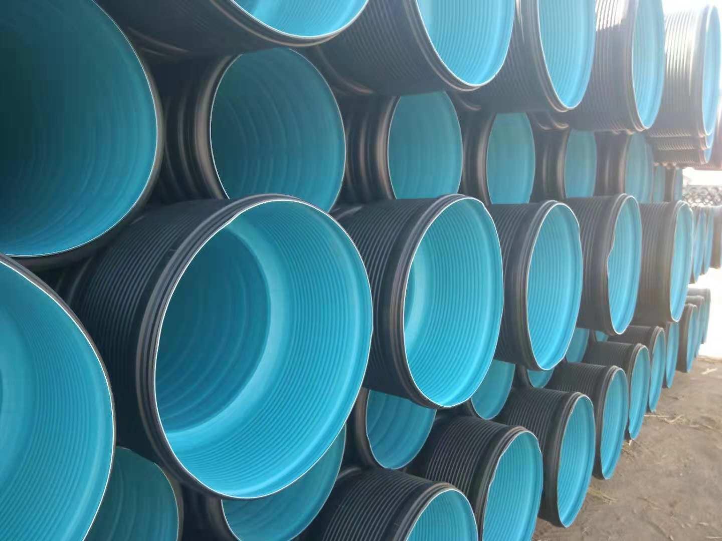 200PVC双壁波纹管厂家 路基透水pvc波纹管