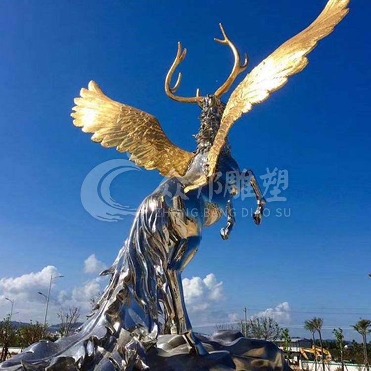 不锈钢镂空雕塑 园林不锈钢雕塑报价 不锈钢动物雕塑 不锈钢镜面雕塑