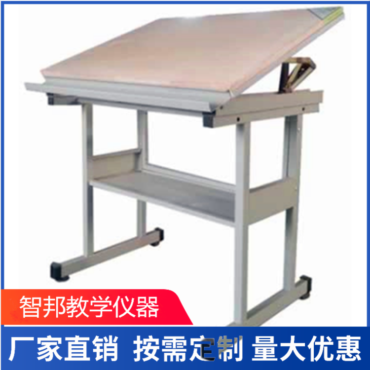 钢木结构多功能绘图桌 升降绘图桌椅 机械测绘桌椅 机械制图实验设备