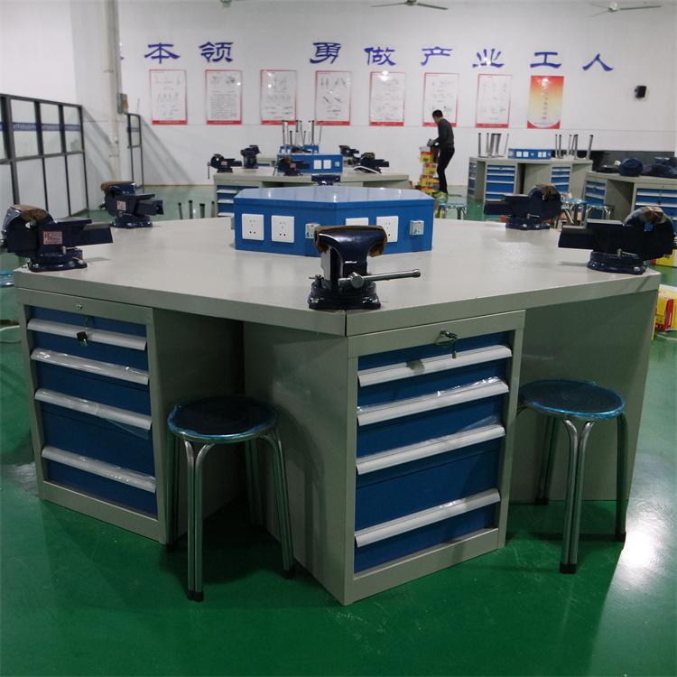抽屉式六角工作台 六边检验台 重型六角钳工工作台
