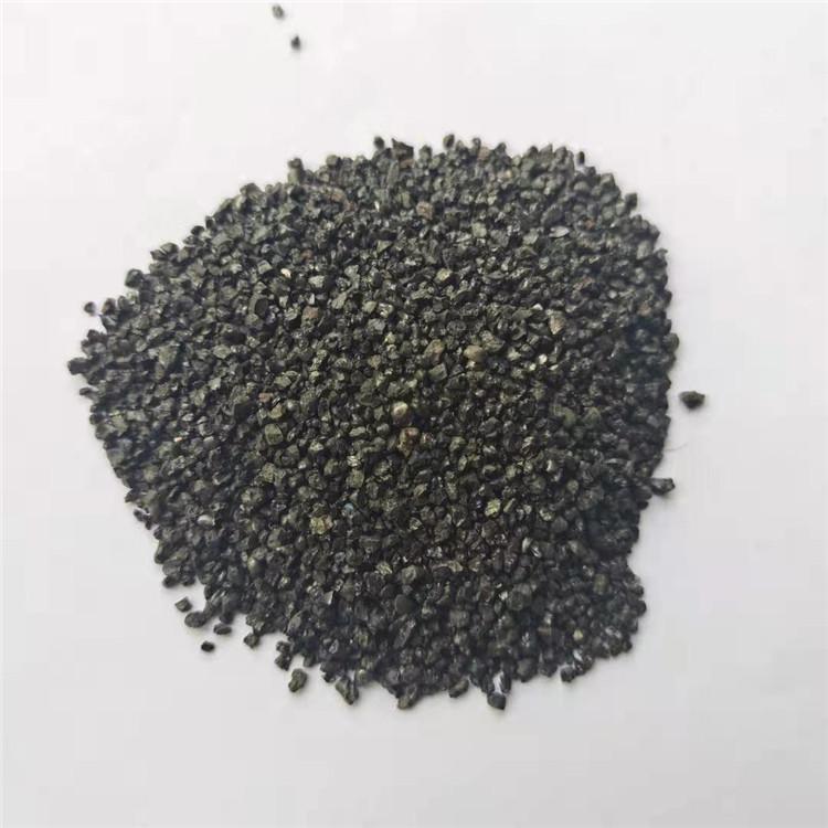 厂家供应喷砂除锈用金刚砂 黑色石英砂