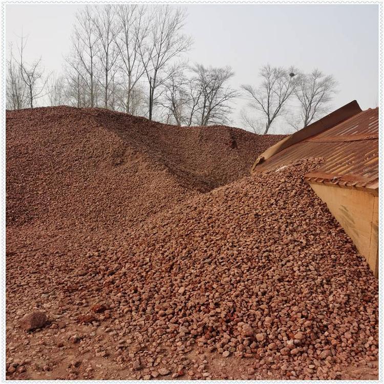 火山岩 矿产现货供应红色火山岩颗粒 多肉植物栽培基质用火山石