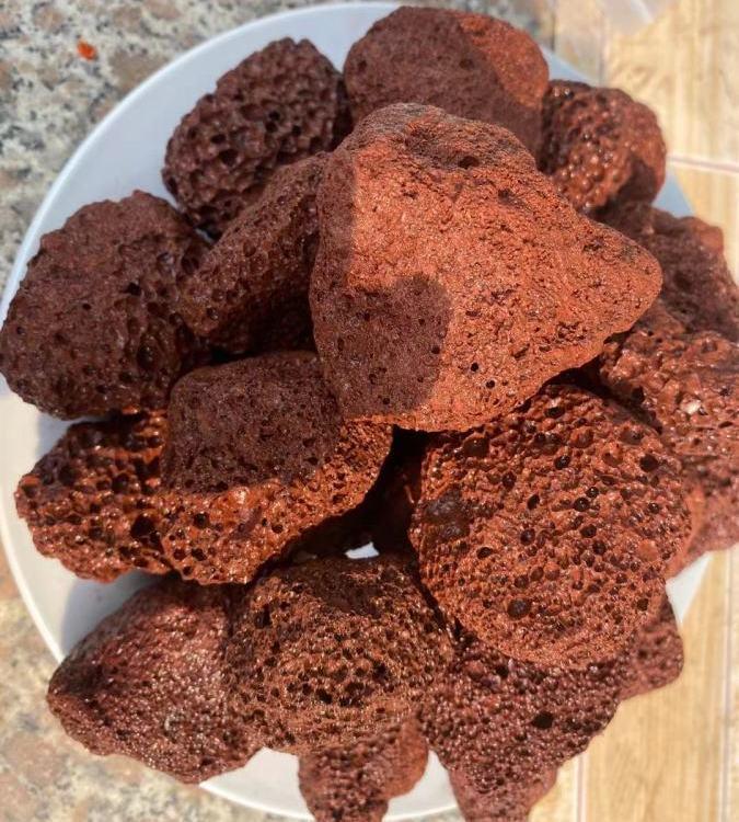  矿产品 红色火山岩 滤料人工湿地火山岩 栽培基质 型号齐全