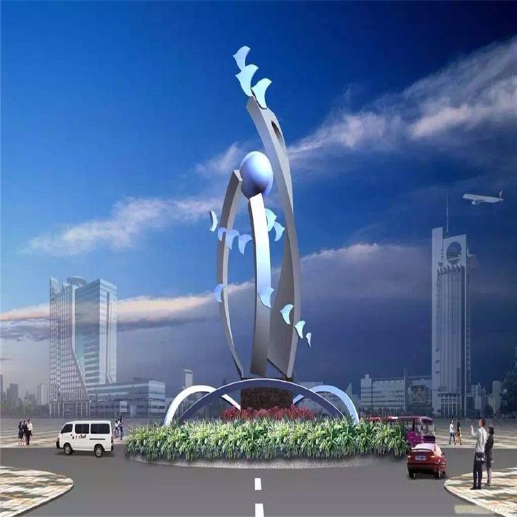 不锈钢雕塑  雕塑供应城市标志大型不锈钢雕塑