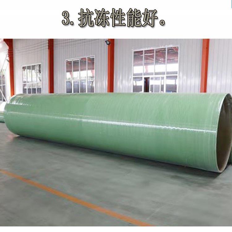 玻璃钢缠绕大口径夹砂管道市政排污排水管道地埋 电缆穿线管 厂家