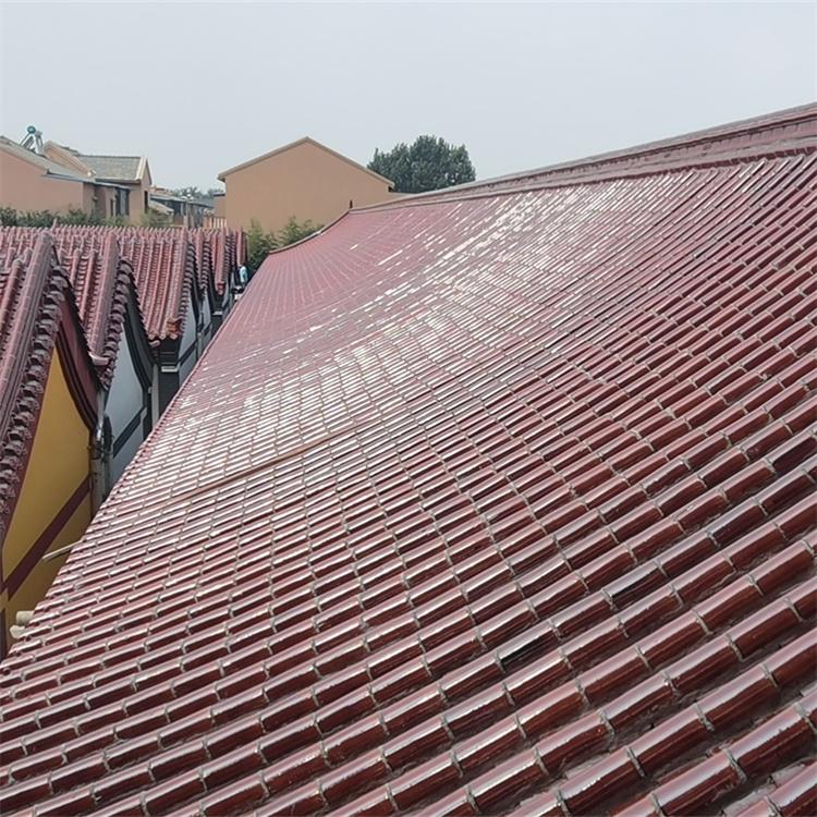 古建琉璃瓦 红色屋顶琉璃瓦现货