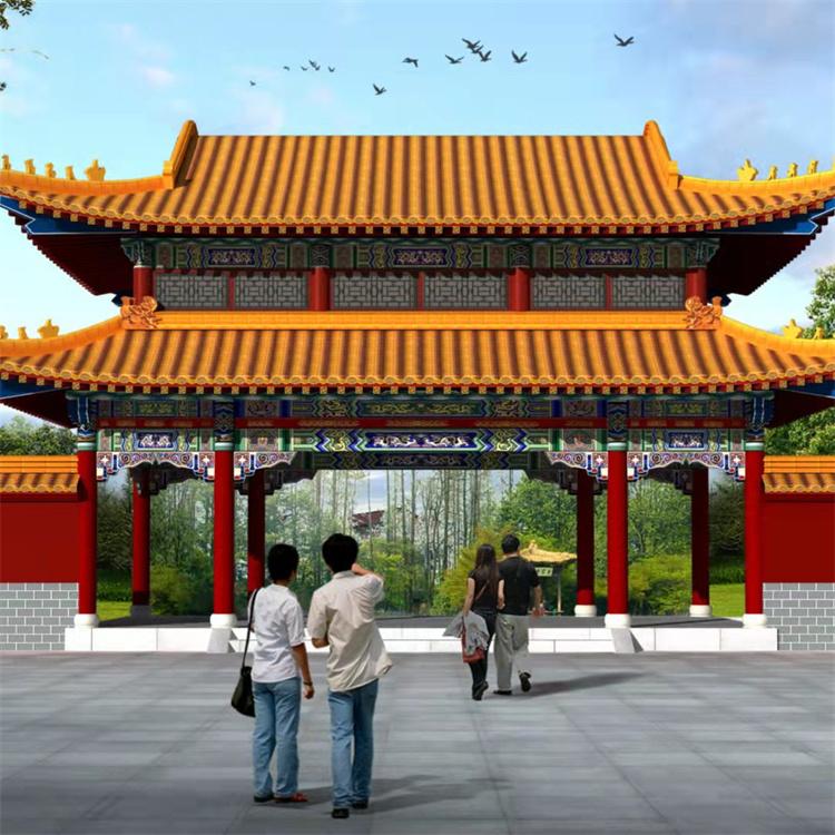 仿古四合院装修 中式四合院施工 专业施工团队