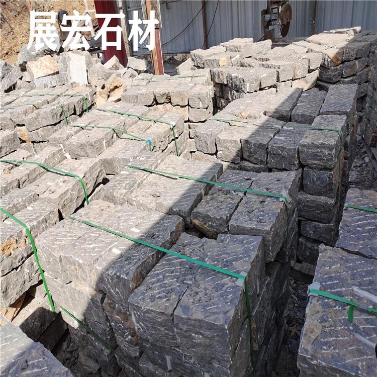 青石块石垒墙石 毛石挡墙石