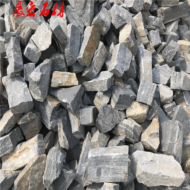 青石块石垒墙石 毛石挡墙石