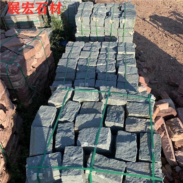 青石块石垒墙石 毛石挡墙石