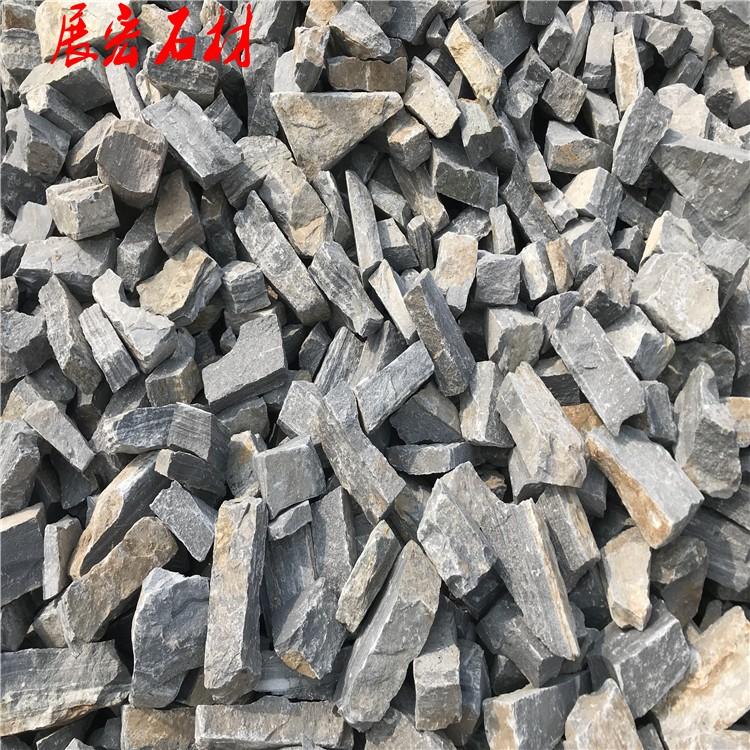 青石块石垒墙石 毛石挡墙石