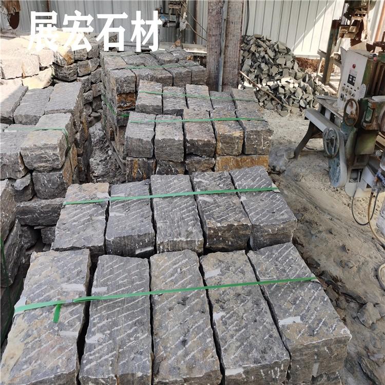 青石块石垒墙石 毛石挡墙石