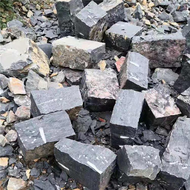 青石块石垒墙石 毛石挡墙石