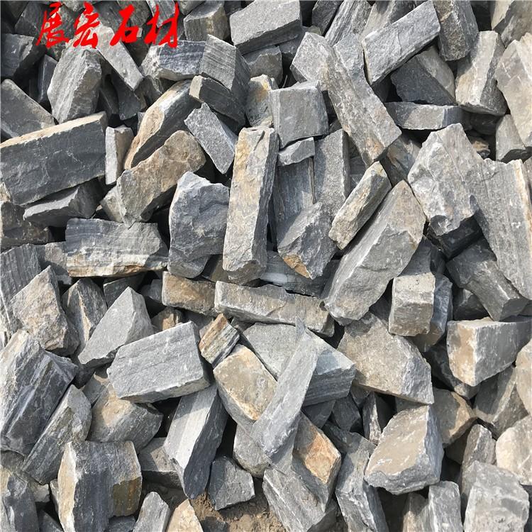 青石块石垒墙石 毛石挡墙石