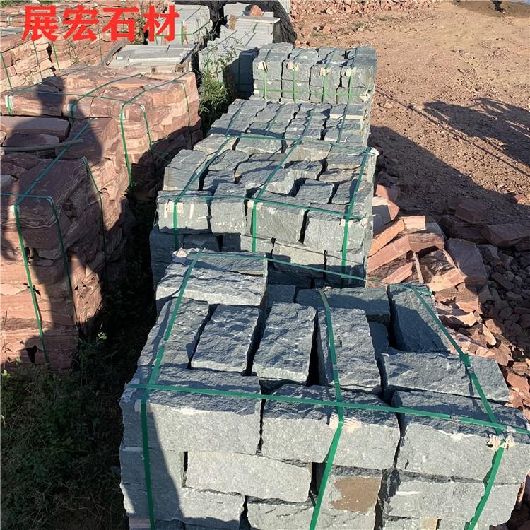 青石块石垒墙石 毛石挡墙石