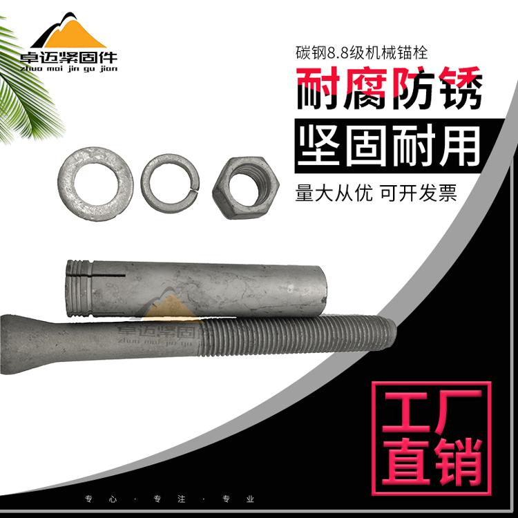 自切式机械锚栓 国标重型后扩底式膨胀螺栓 机械化学锚栓 生产厂家
