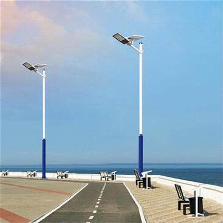 太阳能海螺臂路灯厂家 6米太阳能路灯 新能源道路路灯