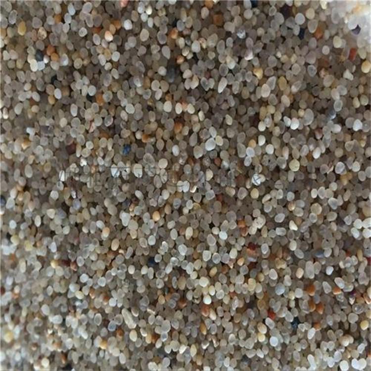 厂家批发圆粒石英砂 耐火高硬度白石英砂 圆粒砂