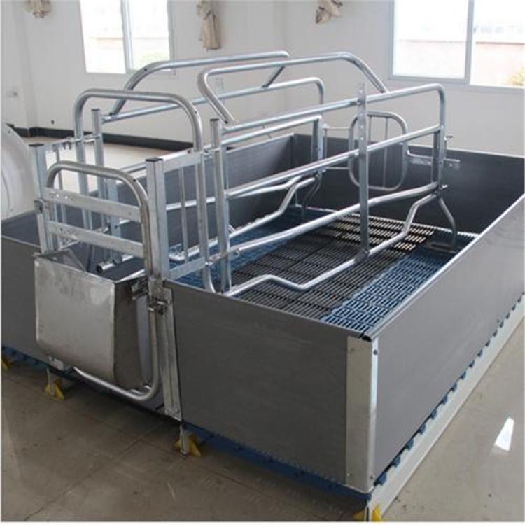 产保一体猪产床 全复合板母猪产床 铸铁腿双体母猪产床