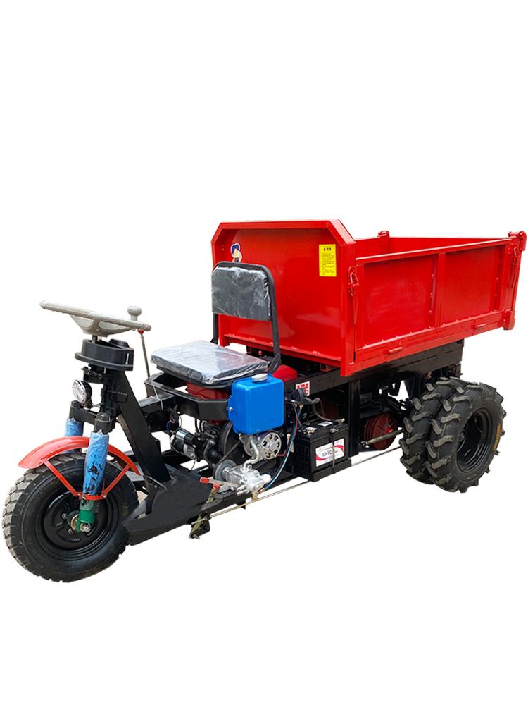 柴油三轮车后卸式小巧便捷农用三轮车厂家供应装卸货用车