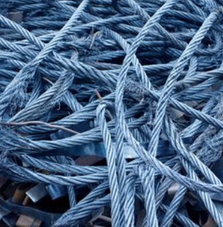 耐磨损废旧钢丝绳回收 高价回收 煤矿港口钢丝绳