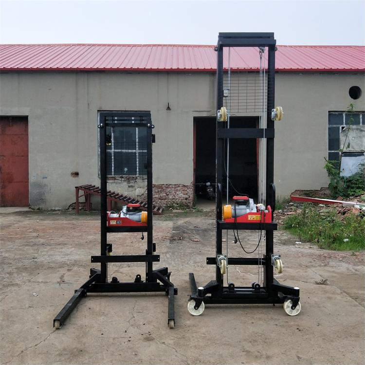 专业生产 金庆机械电动工地升砖机 建筑工地升降上砖机 砖厂电动堆高机