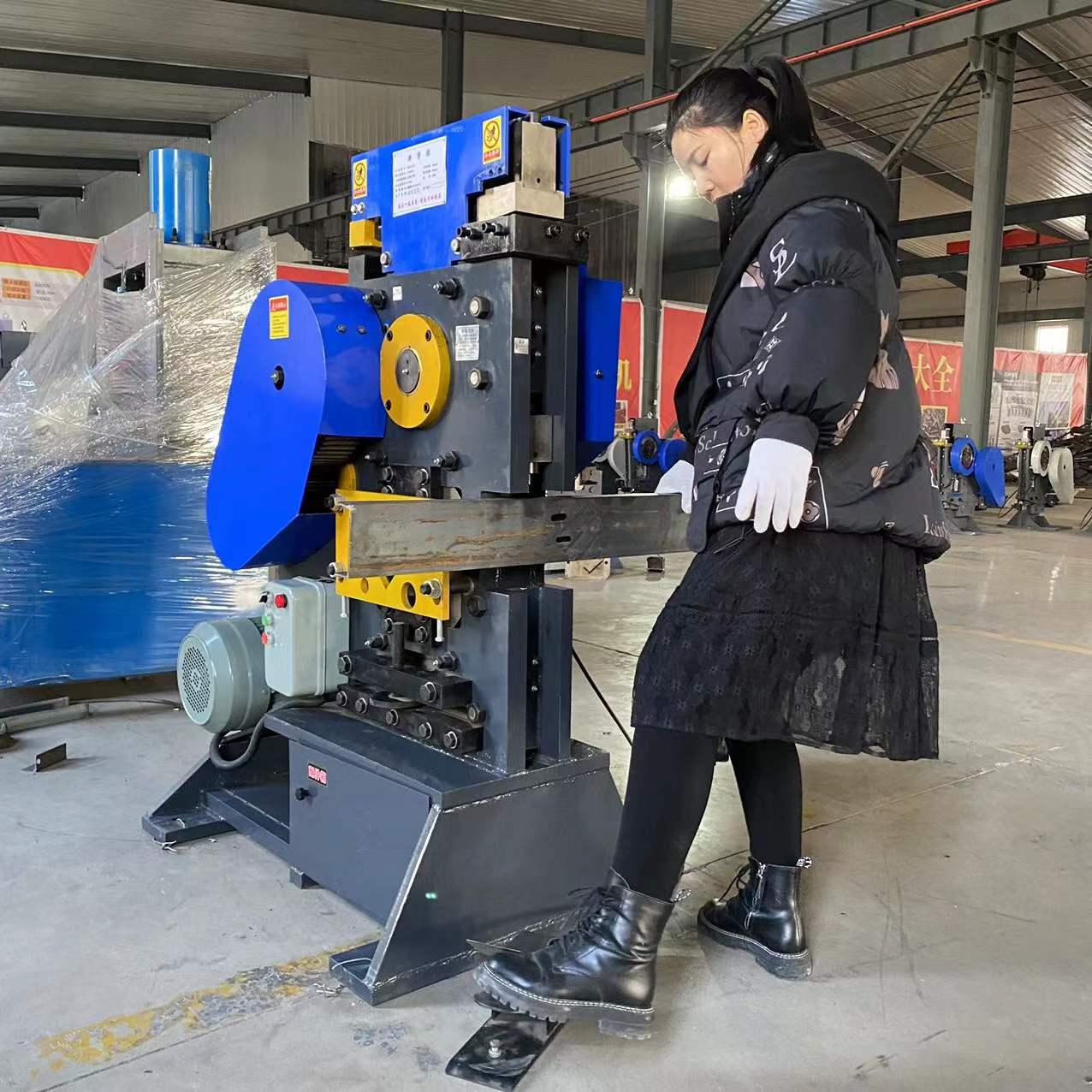 智冲供应角铁槽钢联合切断冲孔设备 欢迎来厂参观